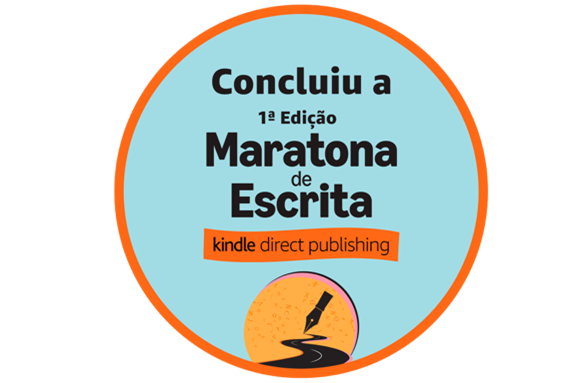 Selo de conclusão da Maratona KDP da Amazon
